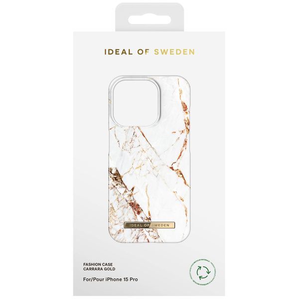 iDeal of Sweden Fashion Back Case Apple iPhone 15 Pro - Carrara Gold