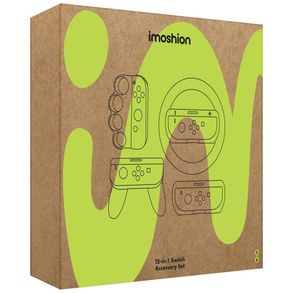 imoshion Nintendo Switch Set - 15-teiliges Zubehörset für das Nintendo Switch & Switch OLED