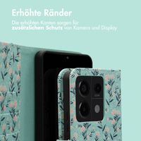 imoshion Design Klapphülle Xiaomi Redmi Note 13 Pro (5G) / Poco X6 - Blue Flowers