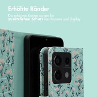 imoshion Design Klapphülle für das Xiaomi Redmi Note 13 Pro (5G) / Poco X6 - Blue Flowers