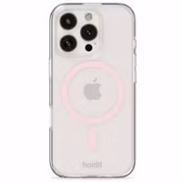 Holdit MagSafe Case für das Apple iPhone 16 - Rosa / Transparent