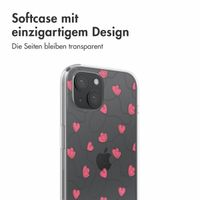 imoshion  Design Hülle für das iPhone 15 - Dusty Rose Connected Hearts