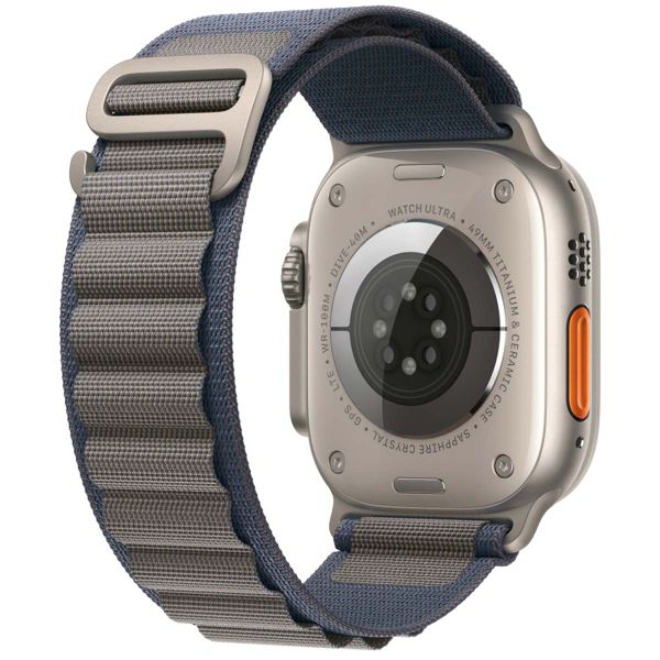 WiWu Alpine nylonarmband für das  Apple Watch Series 1 t/m 11 / SE / Ultra (44/45/46/49 mm) - Blau