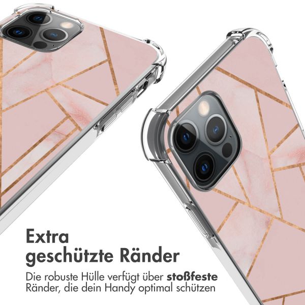 imoshion Design Hülle mit Band für das iPhone 12 (Pro) - Pink Graphic