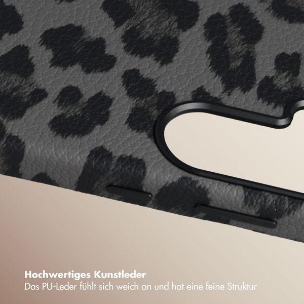 Selencia Sabi Backcover Leopardenmuster mit MagSafe Samsung Galaxy S26 - Midnight Black