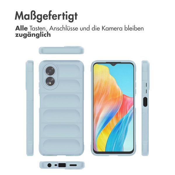 imoshion EasyGrip Back Cover für das Oppo A18 / Oppo A38 - Hellblau