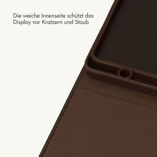Selencia Croco Klaphülle Samsung Galaxy Tab A11 Plus / A9 Plus - Choco Brown