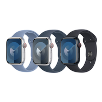 Apple 3 Pack Sport Armband für Apple Watch | 44/45/46/49 mm - Größe S/M - Winter Blue/ Storm Blue/ Midnight