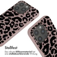 imoshion SilikonHülle design mit Band Apple iPhone 15 Pro - Animal Pink