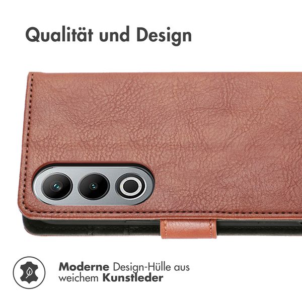 imoshion Luxuriöse Klapphülle für das OnePlus Nord CE 4 - Braun