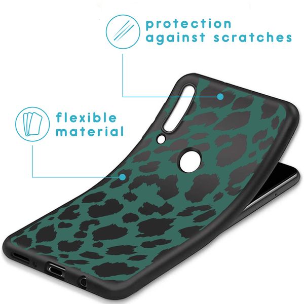 imoshion Design Hülle Huawei P30 Lite - Leopard - Grün / Schwarz