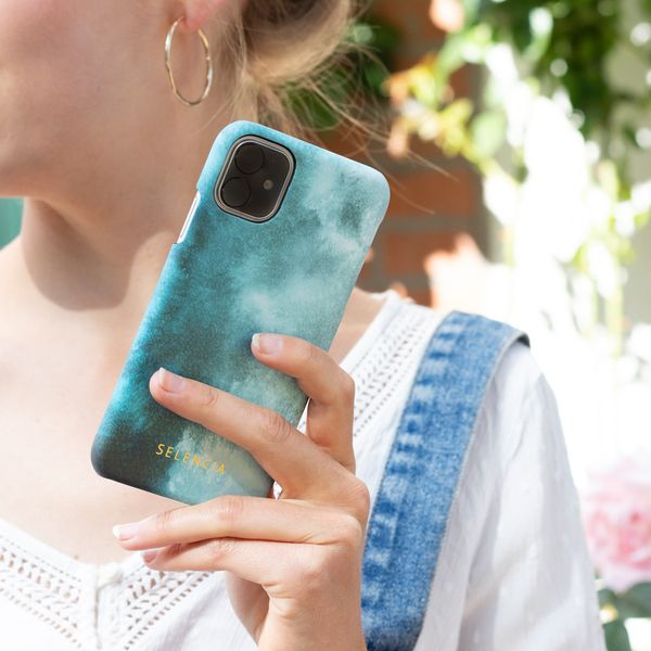 Selencia Maya Fashion Backcover iPhone Xs / X - Air Blue