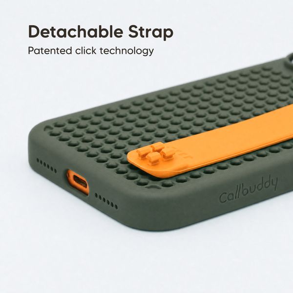Callbuddy Hülle mit Strap Apple iPhone 17 Pro Max - Camo Orange