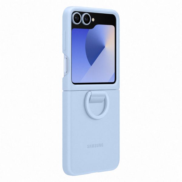 Samsung Original Silikon Cover Ring Samsung Galaxy Z Flip 6 / Flip 7 FE - Blue