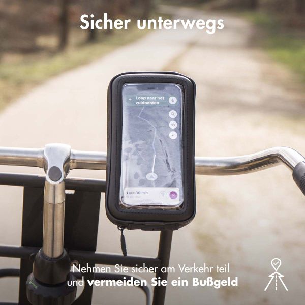 imoshion Handyhalterung für das Fahrrad – universell – mit Hülle – schwarz