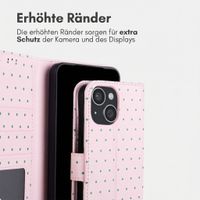 imoshion Design Klapphülle Apple iPhone 15 - Happy Dots
