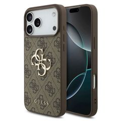 Guess 4G Metal Logo Back Cover Apple iPhone 17 Pro Max - Braun