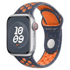 Apple Nike Sport Armband für das  Apple Watch Series 1 t/m 9 / SE (38/40/41 mm) | Series 10 / 11 (42 mm) - Größe S/M - Blue Flame