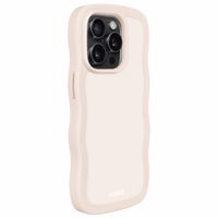 Holdit Wavy Case für das iPhone 15 Pro - Light Beige