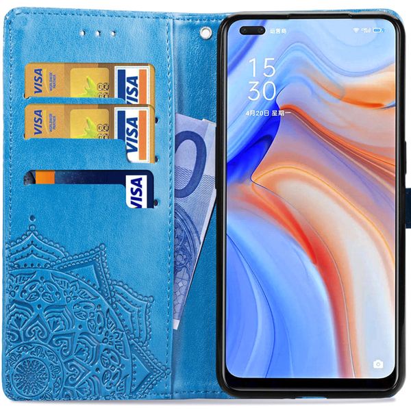 imoshion Mandala Klapphülle Oppo Reno4 5G - Türkis