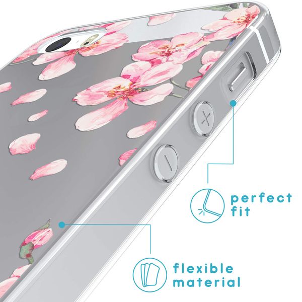 imoshion Design Hülle iPhone 5 / 5s / SE - Blume - Rosa