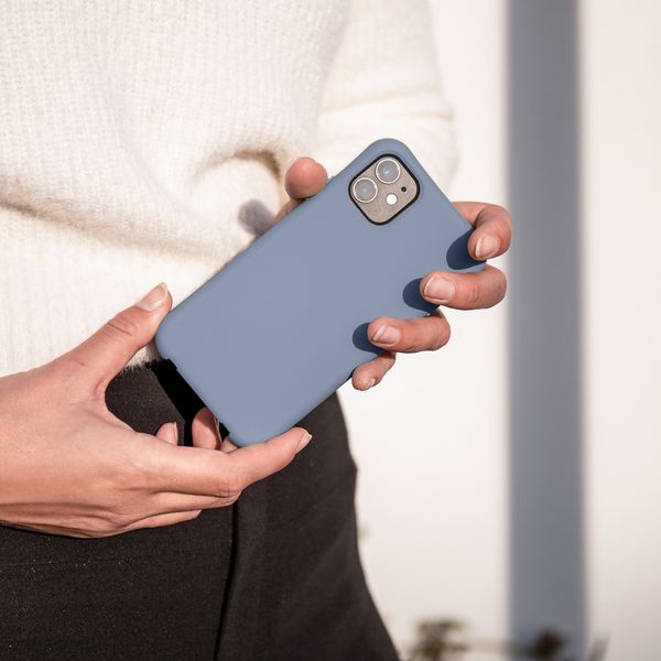 imoshion Color Backcover mit abnehmbarem Handykette und MagSafe Apple iPhone 14 Pro - Ash Blue