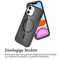 imoshion Sparkle Back Cover mit MagSafe für das Apple iPhone 12 (Pro) - Glitzer Schwarz