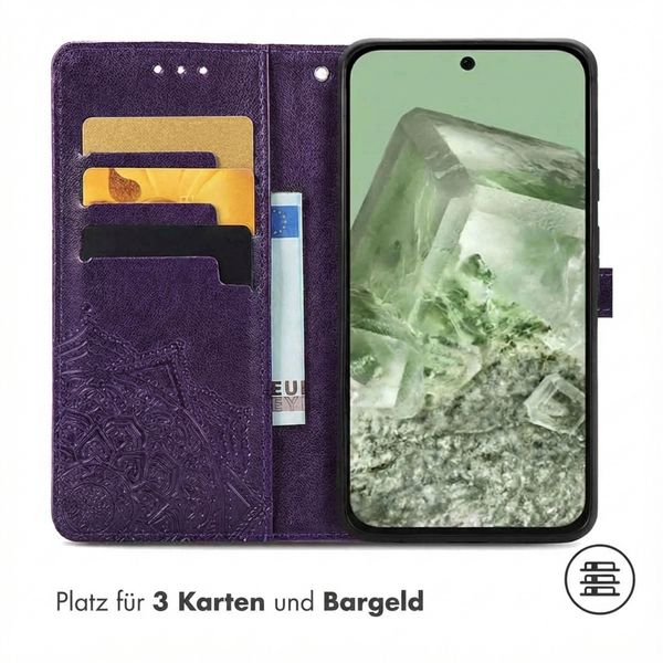 imoshion Mandala Klapphülle Google Pixel 8a - Violett
