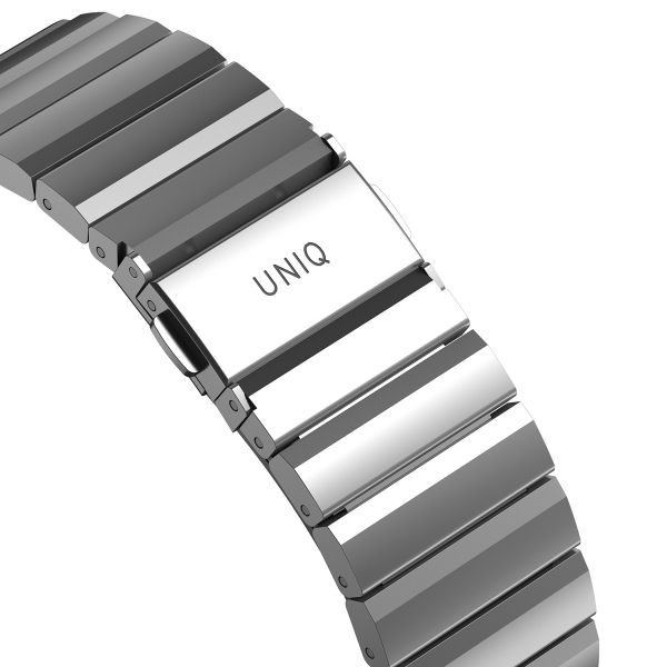 Uniq Strova Steel Link-Armband für Apple Watch | 44/45/46/49 mm - Sterling