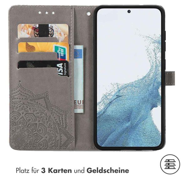 imoshion Mandala Klapphülle Samsung Galaxy S23 Plus - Grau