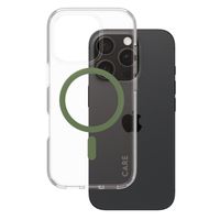 PanzerGlass CARE Urban Combat Case MagSafe für das iPhone 16 Pro - Transparent / Grün