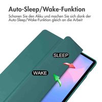 imoshion Trifold Hardcase Klapphülle Samsung Galaxy Tab S10 FE Plus - Grün