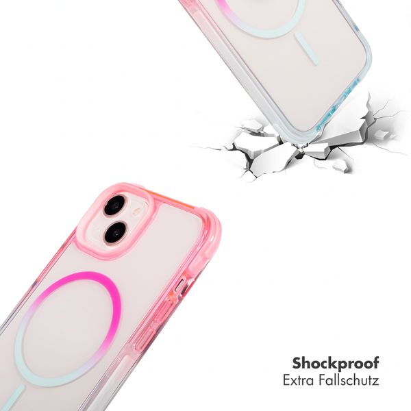 Selencia Gradient MagSafe Back Cover Apple iPhone 13 - Rosa / Blau