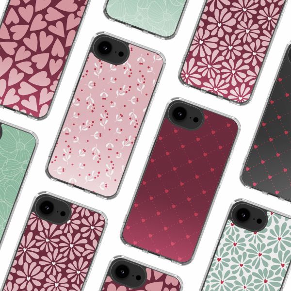 imoshion Design Hülle Apple iPhone 16e - Berries Blush