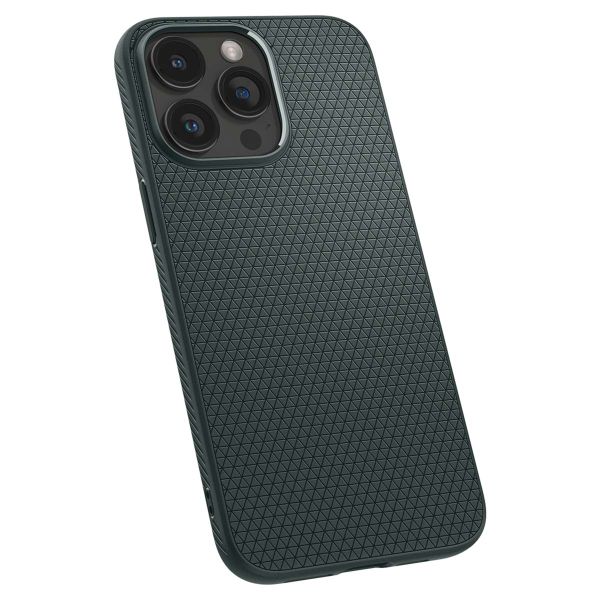 Spigen Liquid Air™ Case für das iPhone 15 Pro Max - Abyss Green