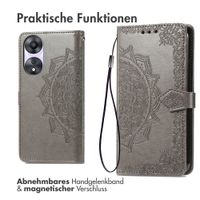 imoshion Mandala Klapphülle Oppo A58 - Grau