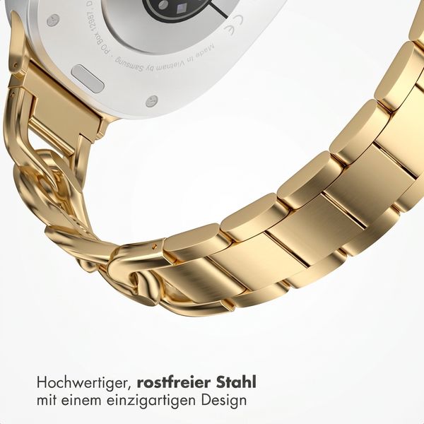 Selencia Chain Armband -   Universelle 20 mm Anschluss - Gold