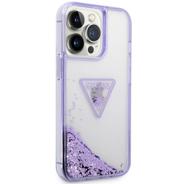 Guess Liquid Glitter Back Cover für das iPhone 14 Pro Max - Violett