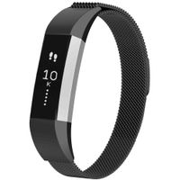 imoshion Mailändische Magnetarmband für das Fitbit Alta (HR) - Größe S - Schwarz