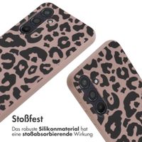 imoshion SilikonHülle design mit Band Samsung Galaxy A55 - Animal Pink