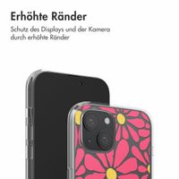 imoshion  Design Hülle für das iPhone 15 - Dusty Rose Flowers Connect