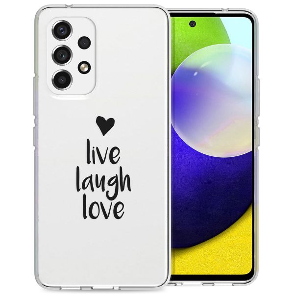 imoshion  Design Hülle für das Samsung Galaxy A53 - Live Laugh Love 