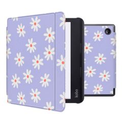 imoshion Design Slim Hard Case Sleepcover mit Stand Kobo Sage / Tolino Epos 3 - Flowers Distance