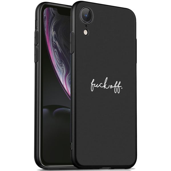 imoshion Design Hülle iPhone Xr - Fuck Off - Schwarz