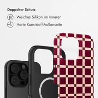 Selencia Vivid Rückabdeckung mit MagSafe Apple iPhone 16 Pro Max - Check This Burgundy