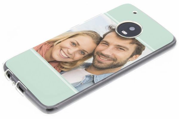 Gestalte deine eigene Motorola Moto G5 Plus Gel Hülle - Transparent