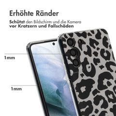 imoshion Design Hülle Samsung Galaxy S21 Plus - Leopard Transparent