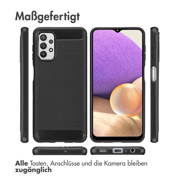 imoshion Brushed Back Cover für das Samsung Galaxy A32 (5G) - Schwarz