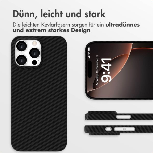Accezz MagSafe Kevlar Hülle Apple iPhone 16 Pro - Schwarz