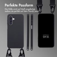 Selencia SilikonHülle mit abnehmbarem Band Samsung Galaxy A17 - Schwarz